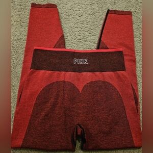 PINK Victoria's Secret Large Seamless Activewear Spellout Leggings Tights